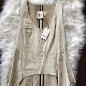 Illia leather top